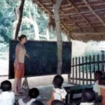 australian volunteer teacher at work in ghana africa vigs ghana