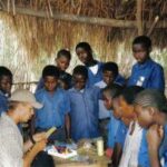 canadian volunteer graeme teaches science ghana africa